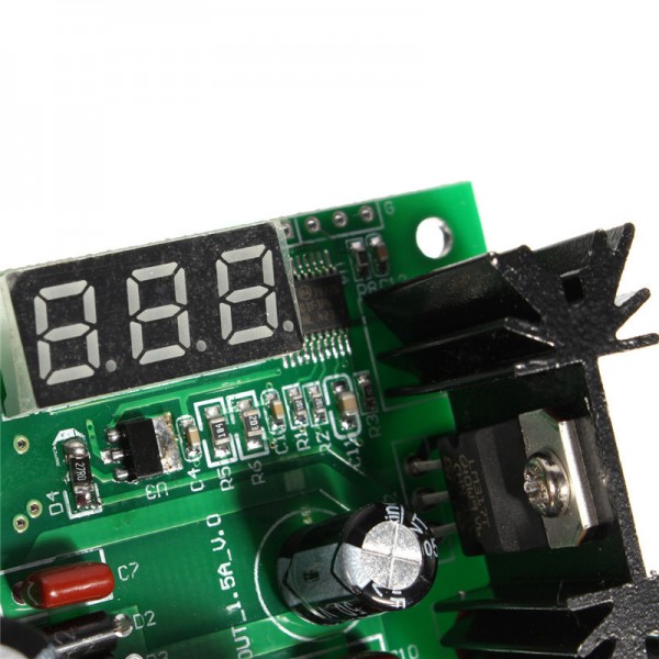 LM317 Adjustable Voltage Regulator Step-down Power Supply Module LED Meter