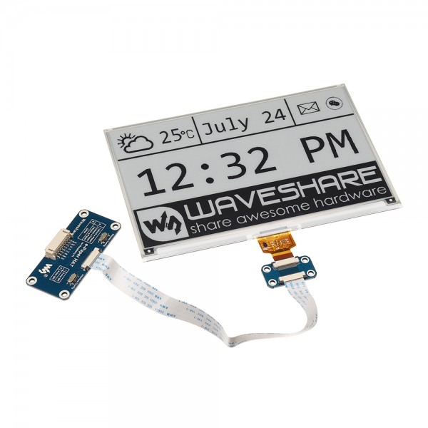 Waveshare 7.5 Inch E-ink Screen Module e-Paper Display SPI Interface Raspberry Pi