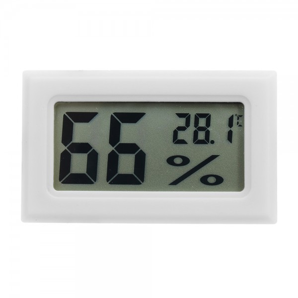 5Pcs Mini LCD Digital Thermometer Hygrometer Fridge Freezer Temperature Humidity Meter White Egg Inc