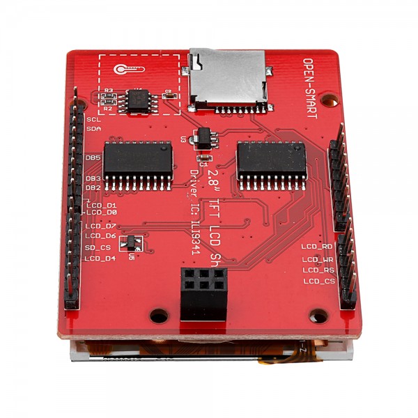 OPEN-SMART 2.8 Inch TFT RM68090 Touch LCD Screen Display Shield On Board Temperature Sensor