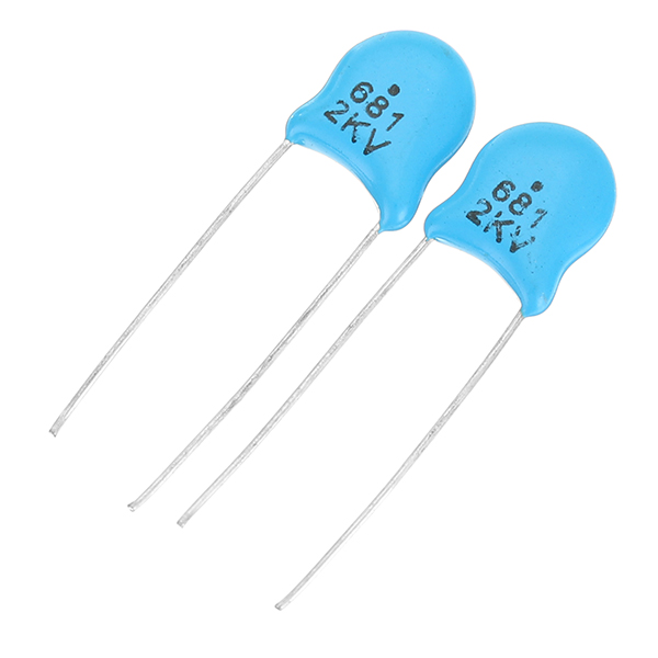 500pcs 10 Values 102K-681K 2KV High Voltage Ceramic Capacitors Kit Assortment Set Component Pack 10pcs Each Value