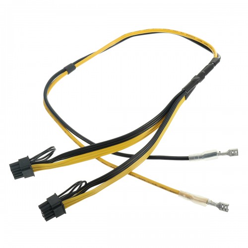 Dual PCIe 8pin Power Cord 6+2pin DIY Splitter Power Cable