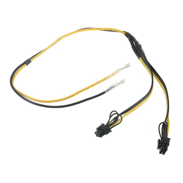 Dual PCIe 8pin Power Cord 6+2pin DIY Splitter Power Cable