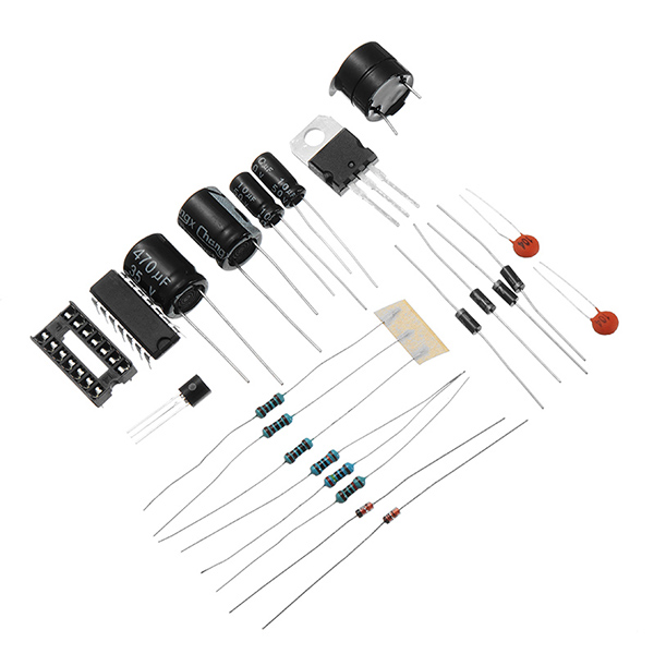 DIY AC 220V to DC 1.25V-12V LM317 Adjustable Power Supply Board Kit With Housing