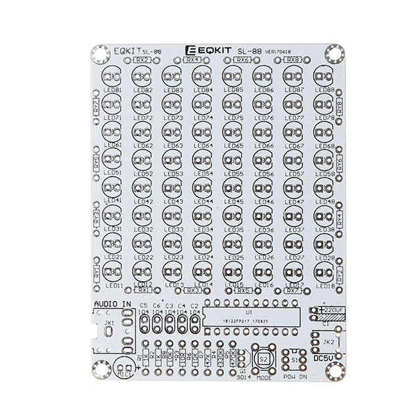 Unassemble 8*8 Audio Spectrum Level Indicator Acoustical Spectrum Light Audio Indicator Kit DIY Electronic Parts