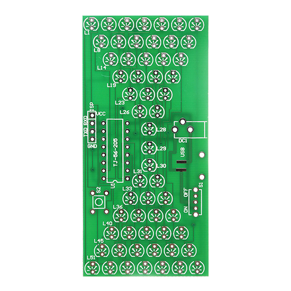 DIY Electronic Hourglass Kit Interesting Learning Kit MCU LED Lights Spare Parts