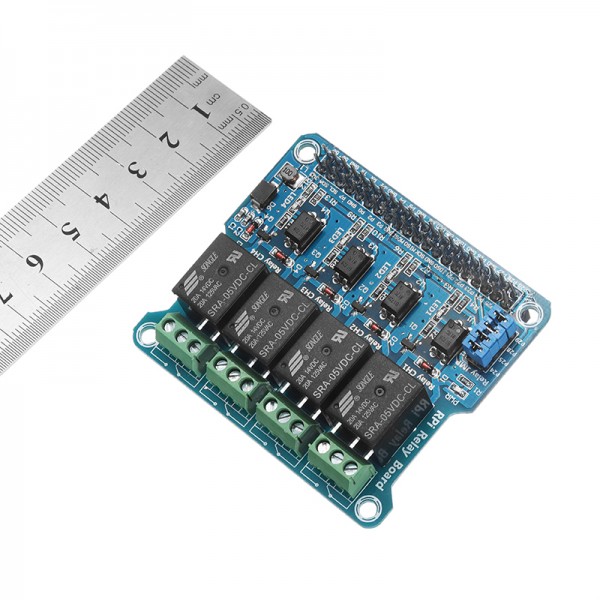 4 Channel 5A 250V AC/30V DC Compatible 40Pin Relay Board